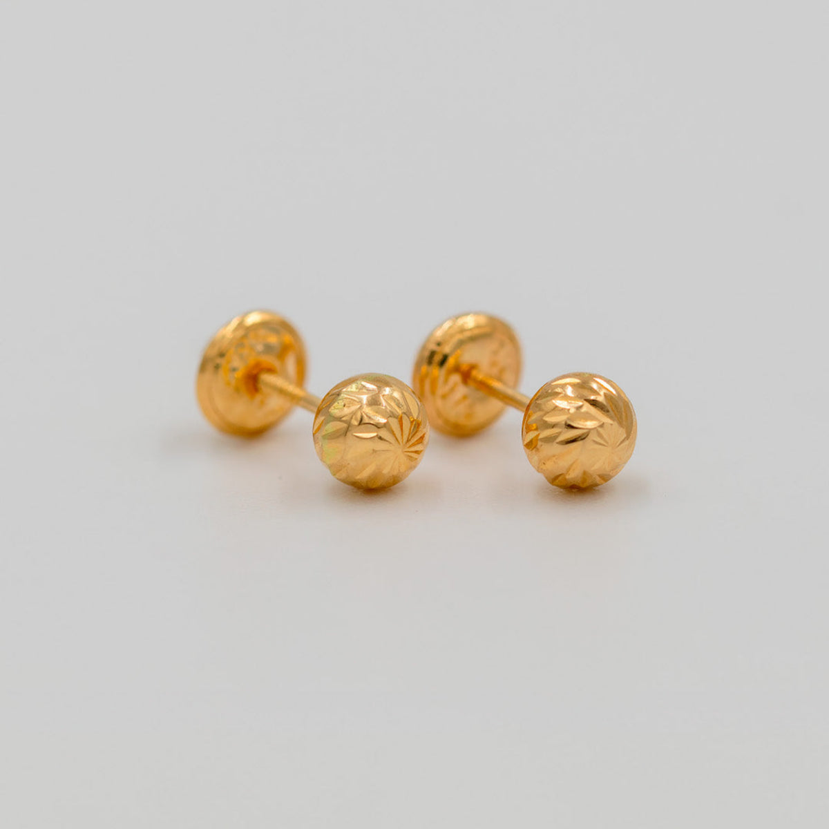 Topos Bola Diamantada 5mm - Oro Amarillo 18k - 0,6 g