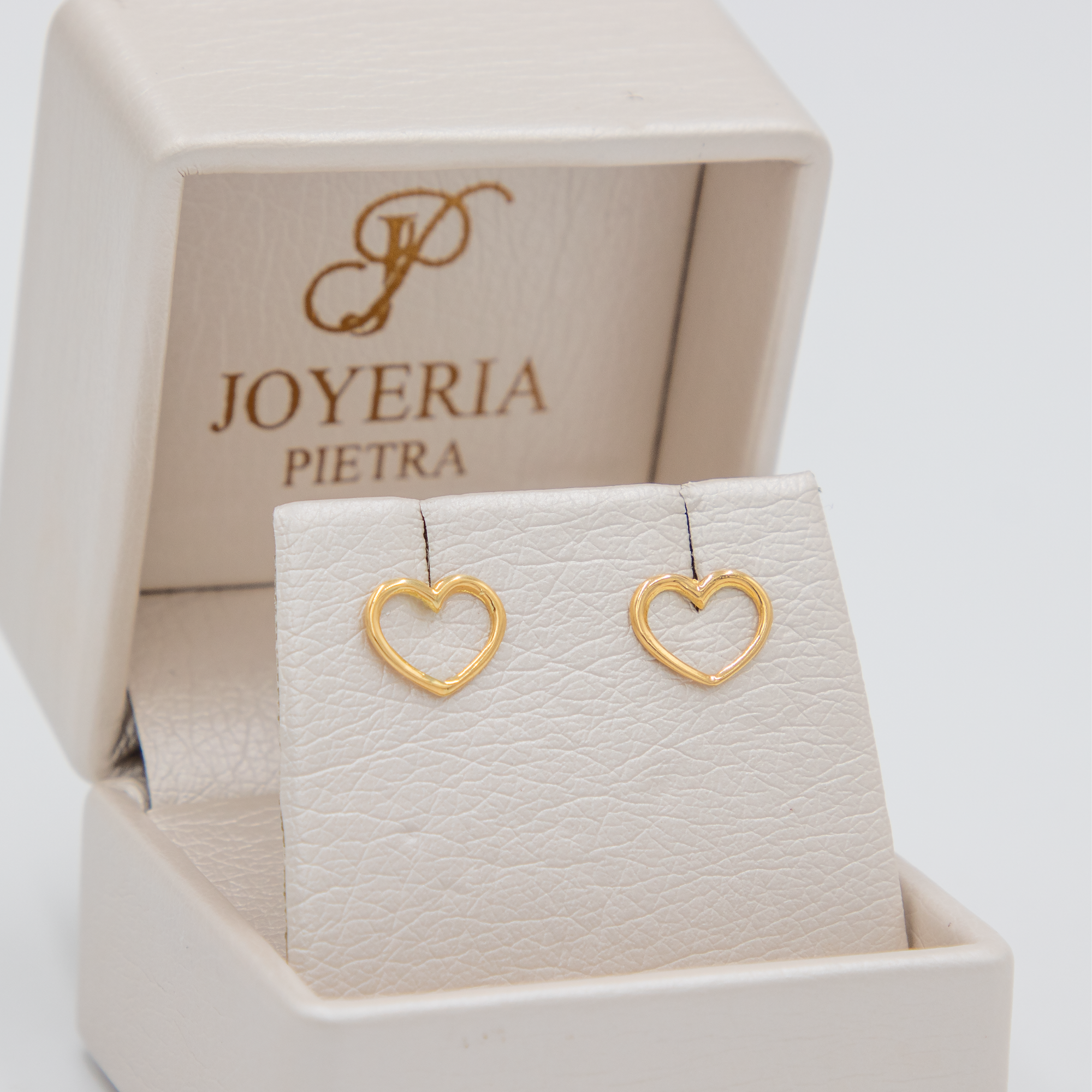 Topos Corazón Silueta Grandes  - Oro Amarillo 18k - 0,72 g