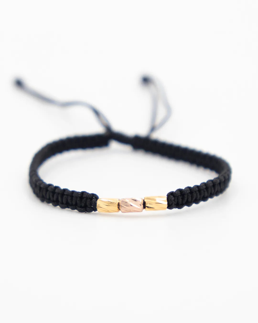 Pulsera Tejida - Oro Amarillo y Oro Rosado 18k