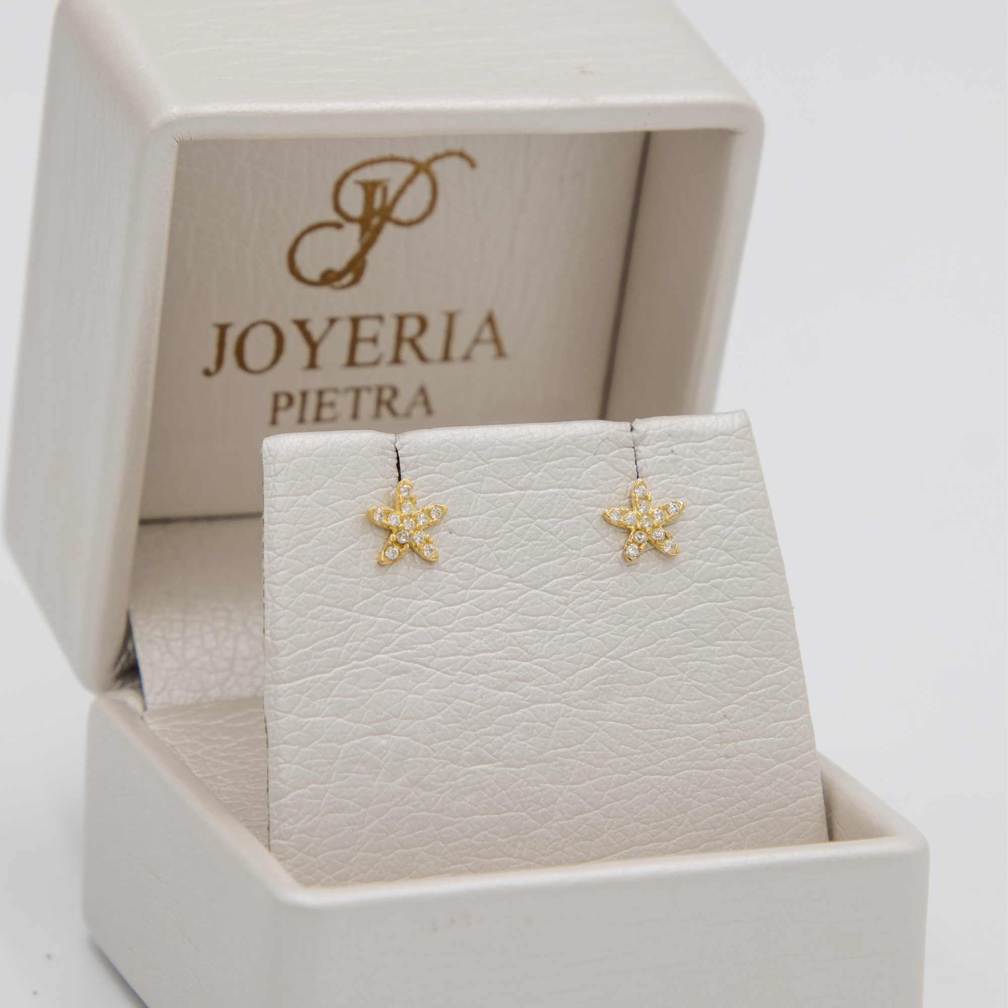 Topos Flor Circones  - Oro Amarillo 18k - 0,65 g