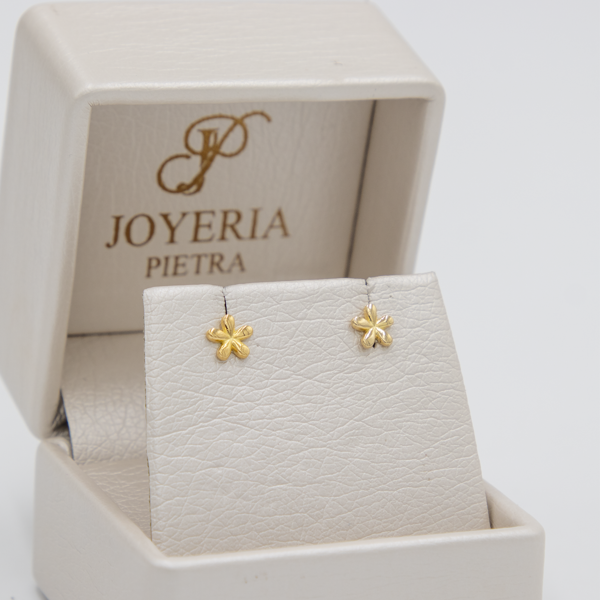 Topos Flor Amarilla Macizos - Oro Amarillo 18k - 0,83 g