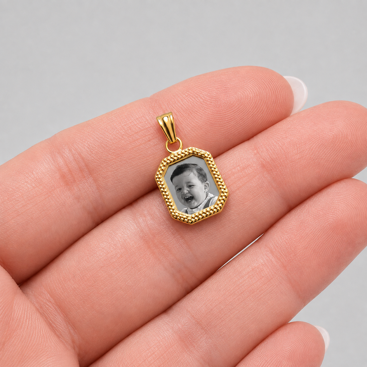 Placa Fotogrado Mini - Oro Amarillo 18k