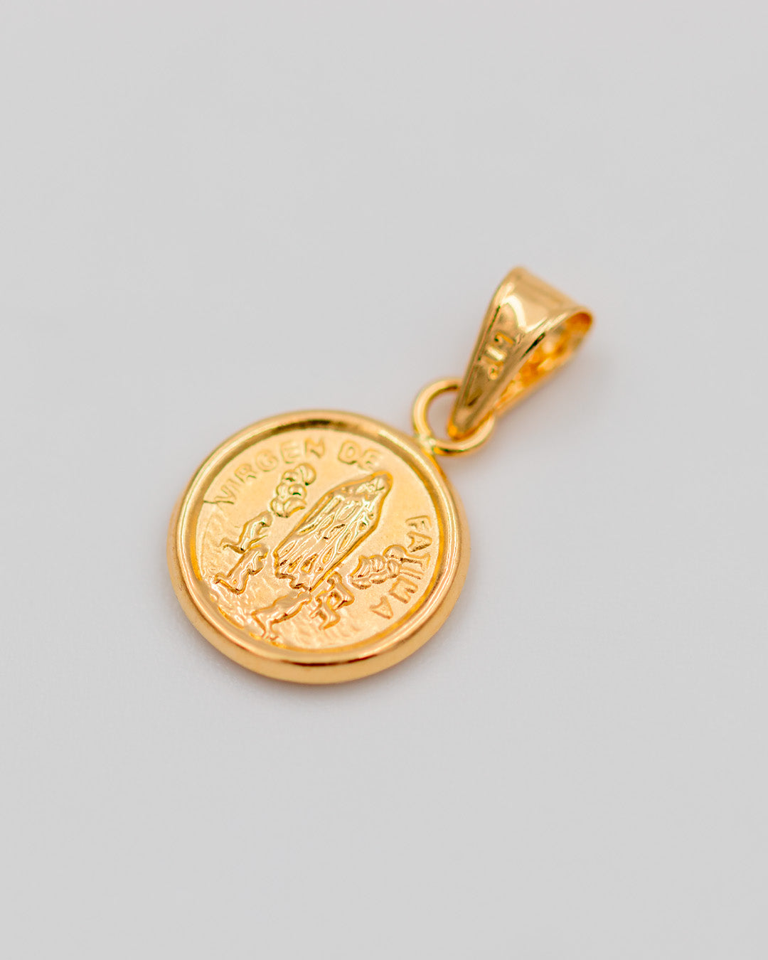 Dije Virgen de Fátima, Oro Amarillo 18k - 1,15 gr