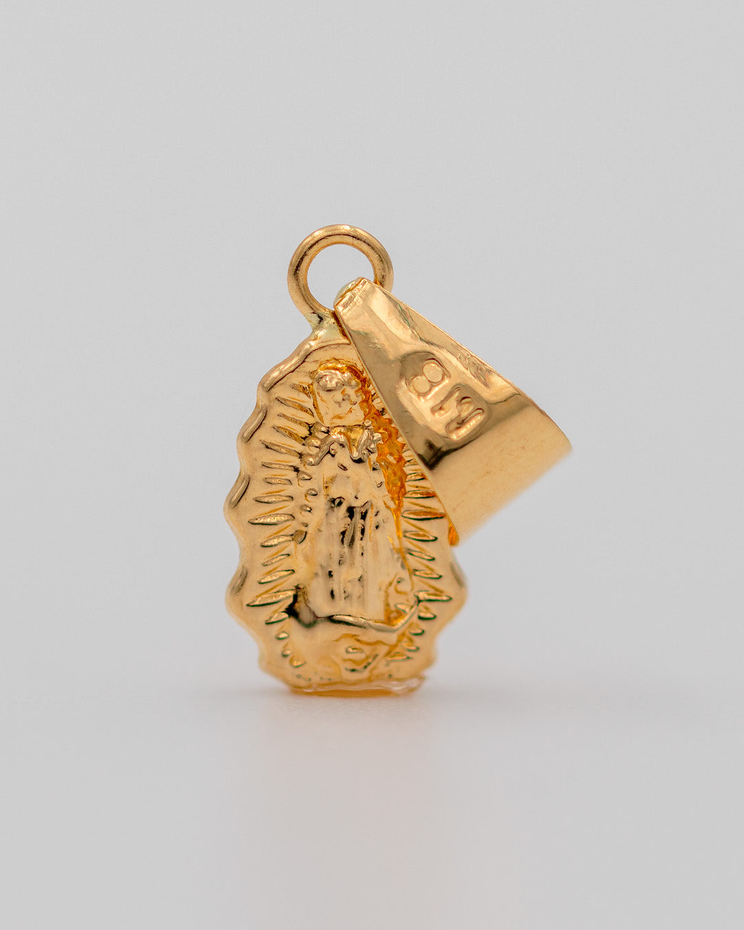 Dije Virgen de Guadalupe Silueta, Oro Amarillo 18k - 0,5 gr