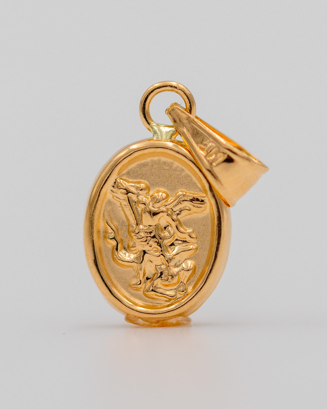 Dije Arcangel San Miguel, Oro Amarillo 18k - 0,45 gr