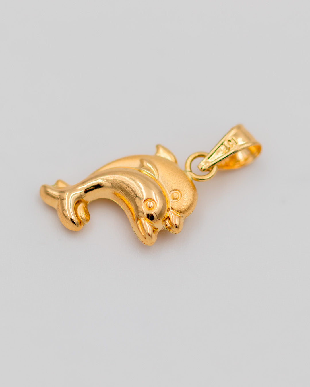 Dije Delfin Doble. Oro Amarillo 18k - 0,5 gr