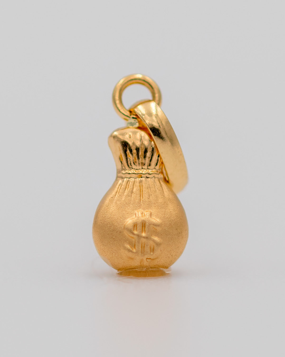 Dije Bolsa De Dinero Toquelada, Oro Amarillo 18k - 0,3 gr