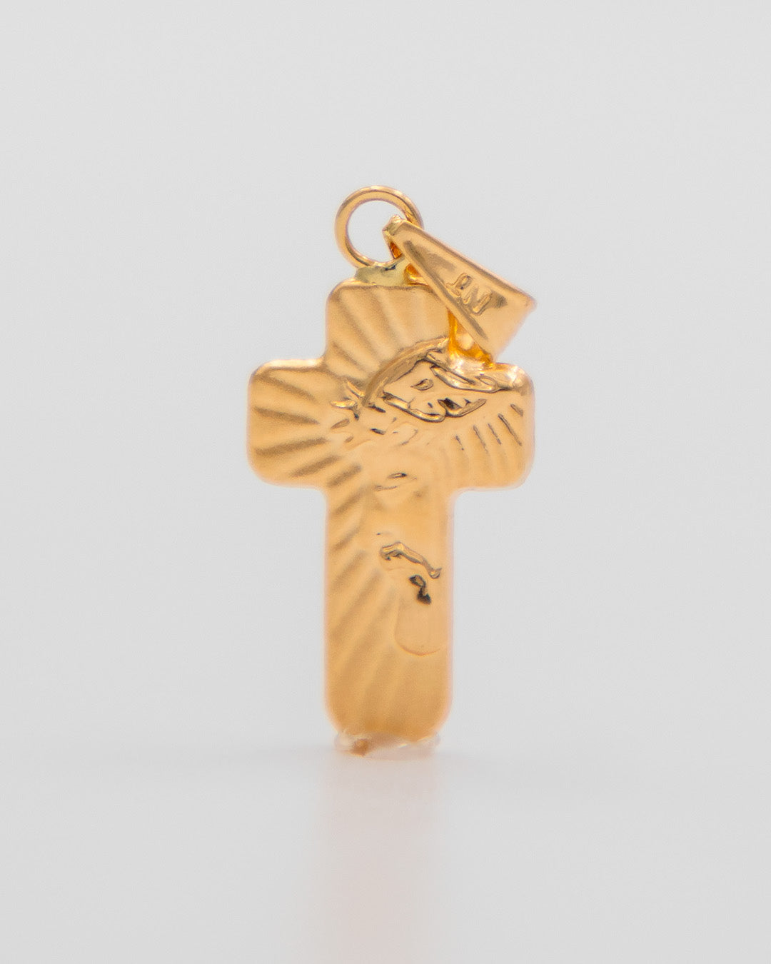 Dije Cruz Rostro Cristo, Oro Amarillo 18k - 0,75 gr
