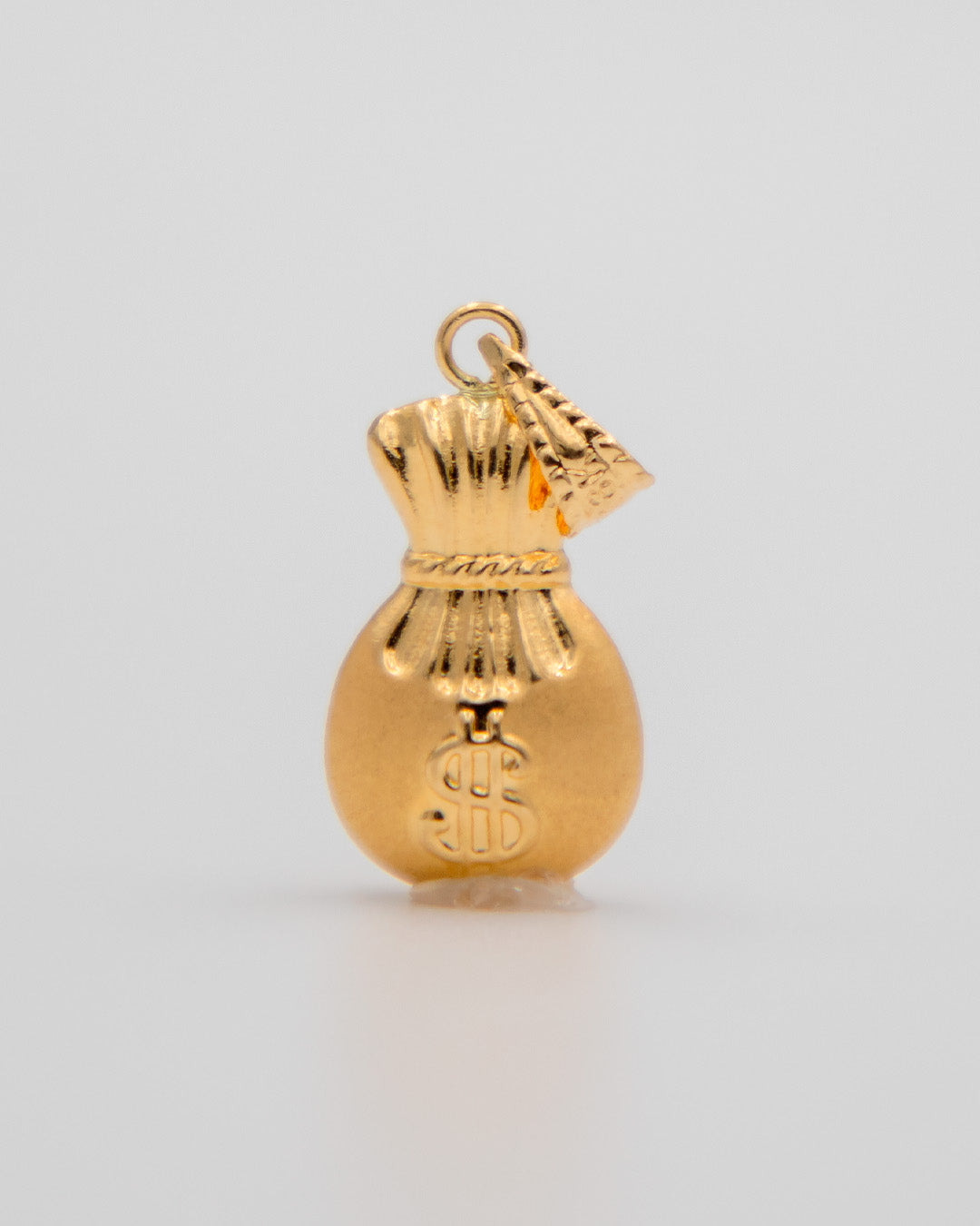 Dije Bolsa De Dinero Toquelada, Oro Amarillo 18k - 0,75 gr