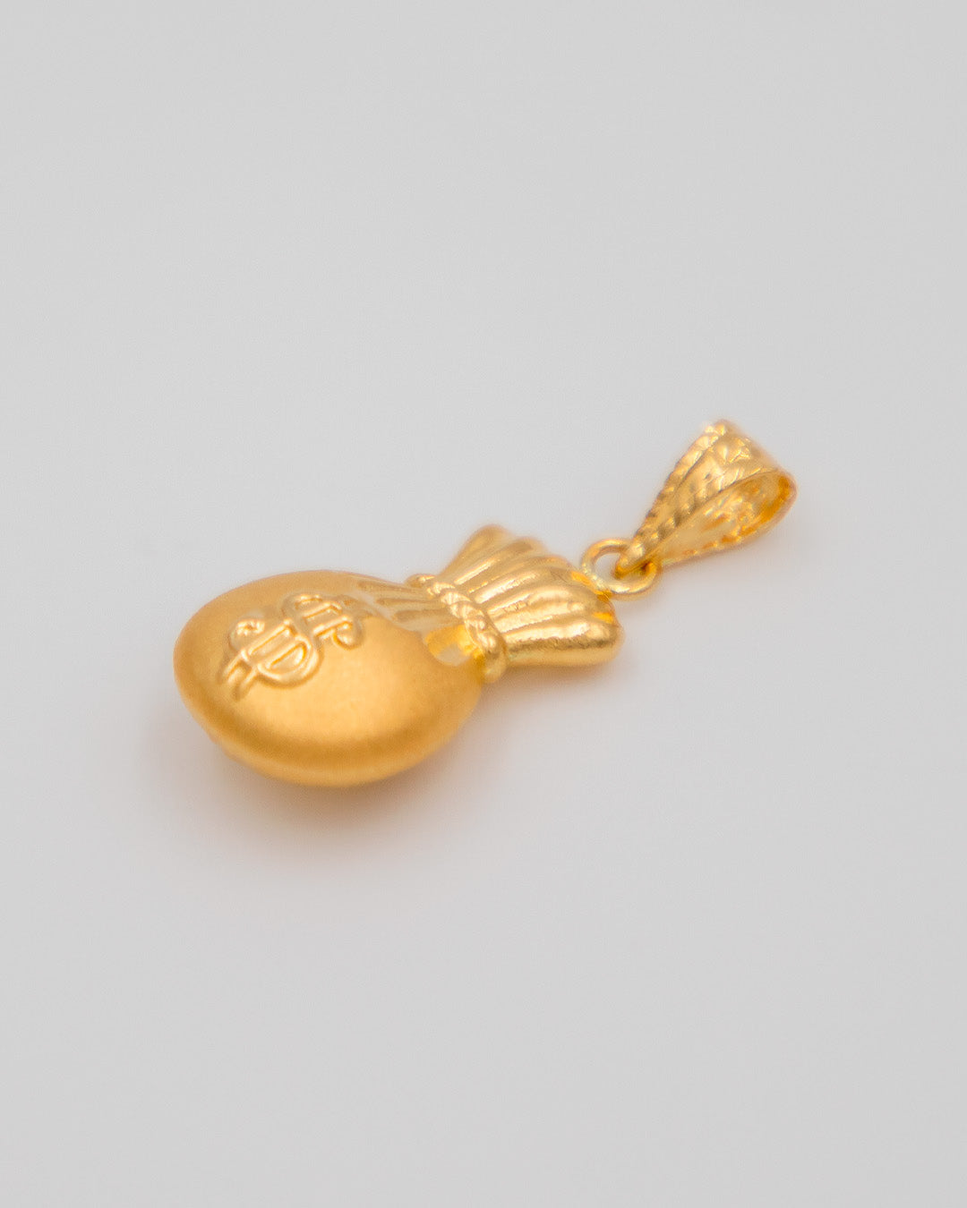 Dije Bolsa De Dinero Toquelada, Oro Amarillo 18k - 0,75 gr