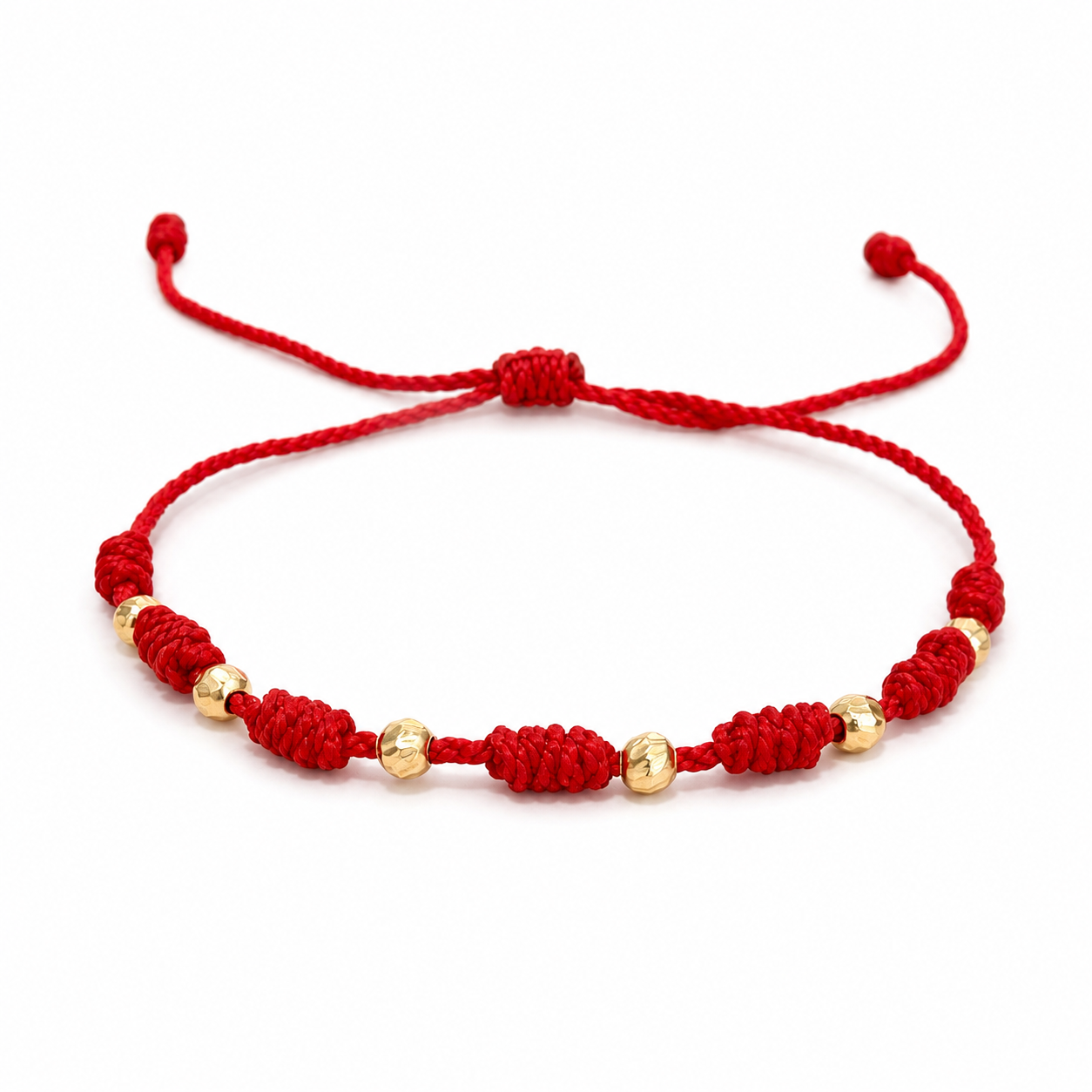 Pulsera Tejida 7 Nudos - Oro Amarillo 18k