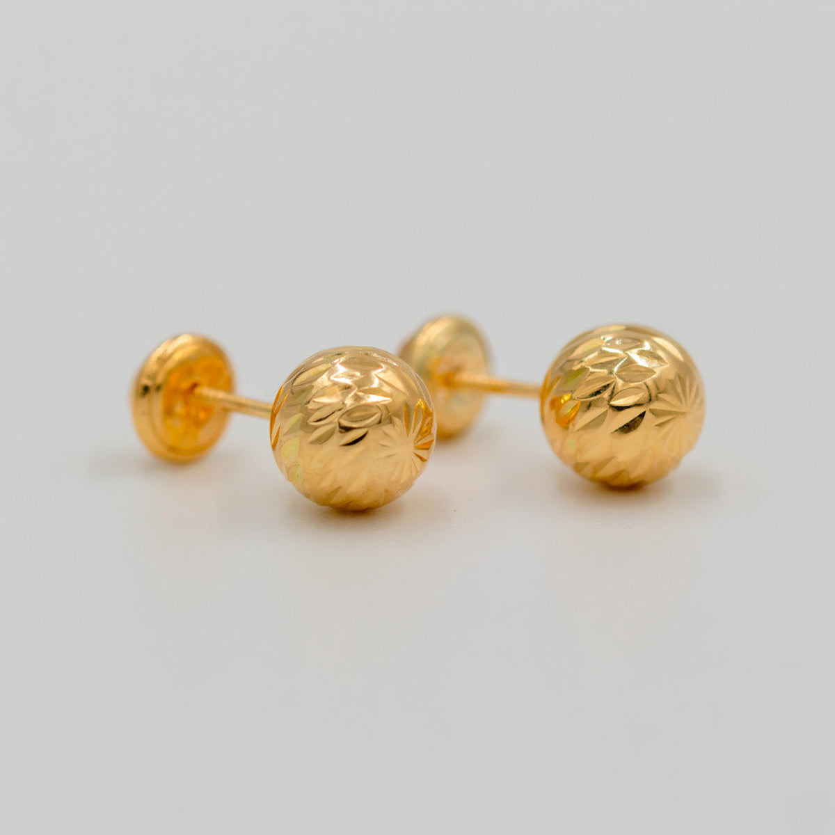 Topos Bola Diamantada 7mm - Oro Amarillo 18k - 0,8 g