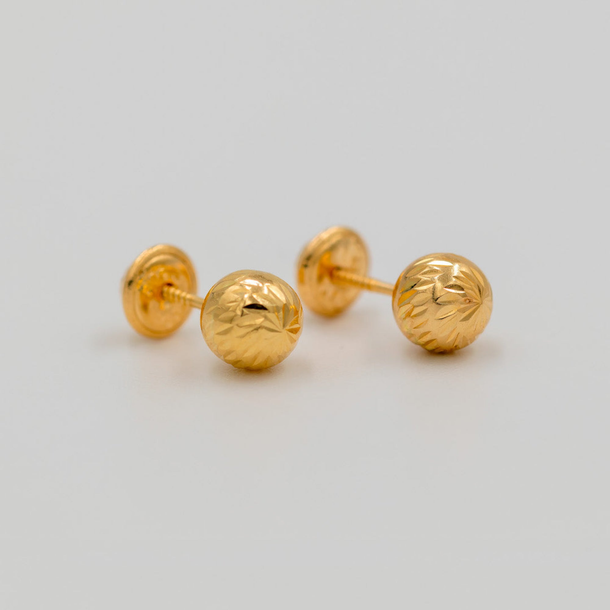 Topos Bola Diamantada 6mm - Oro Amarillo 18k - 0,7 g