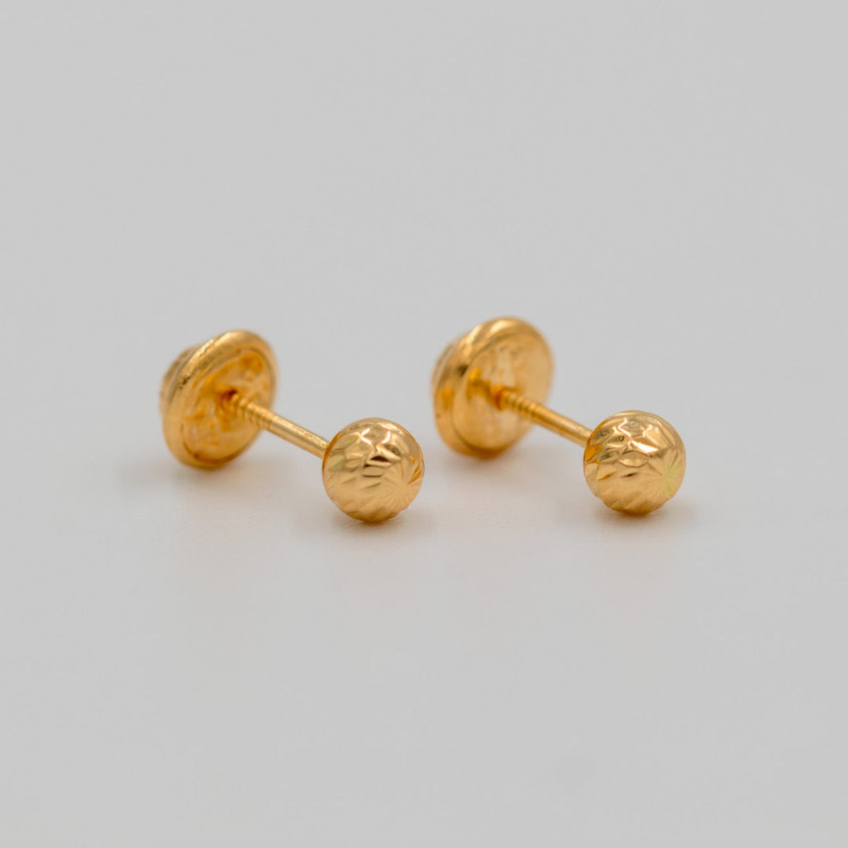 Topos Bola Diamantada 4mm - Oro Amarillo 18k - 0,55 g