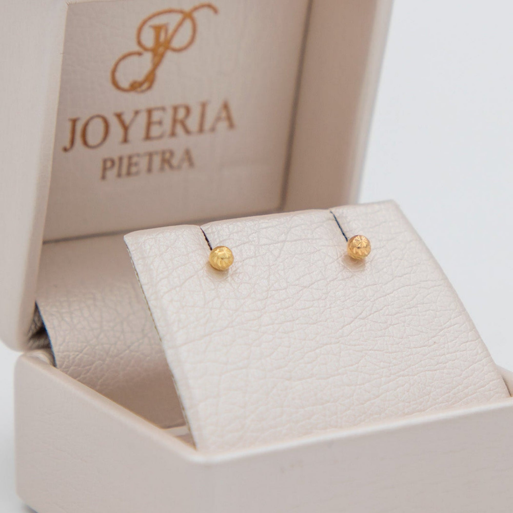 Topos Bola Diamantada 3mm - Oro Amarillo 18k - 0,45 g