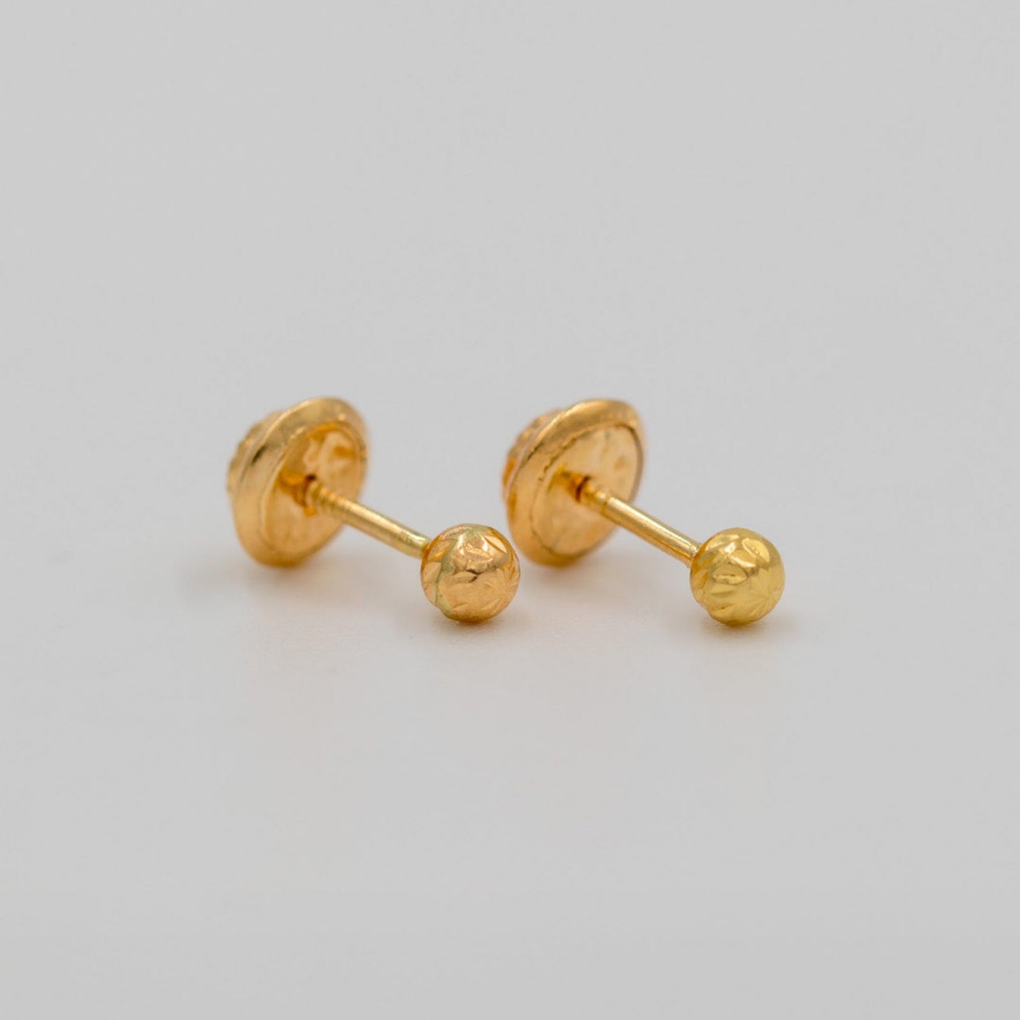 Topos Bola Diamantada 3mm - Oro Amarillo 18k - 0,45 g
