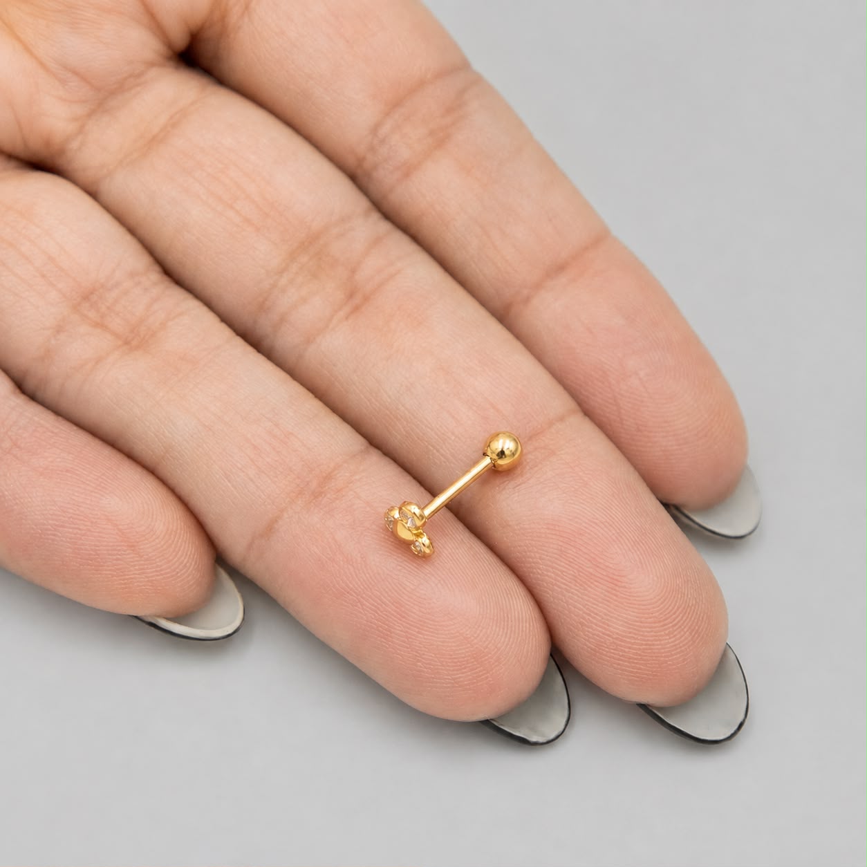 Piercing Trébol Mini- Oro Amarillo 18k