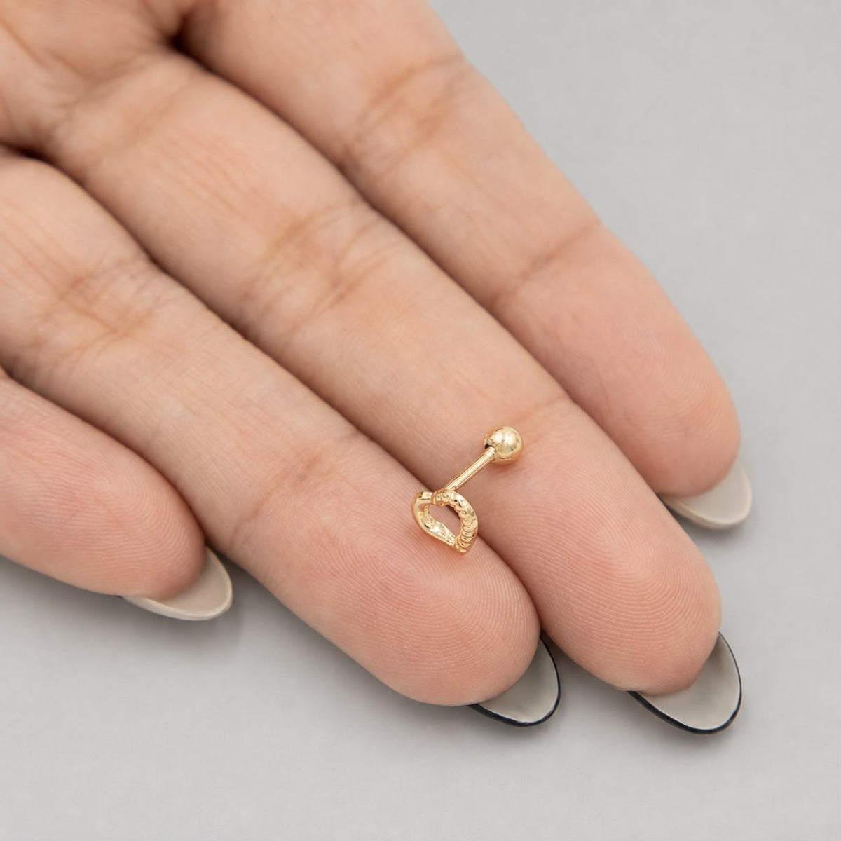 Piercing Corazón Silueta Pequeño- Oro Amarillo 18k