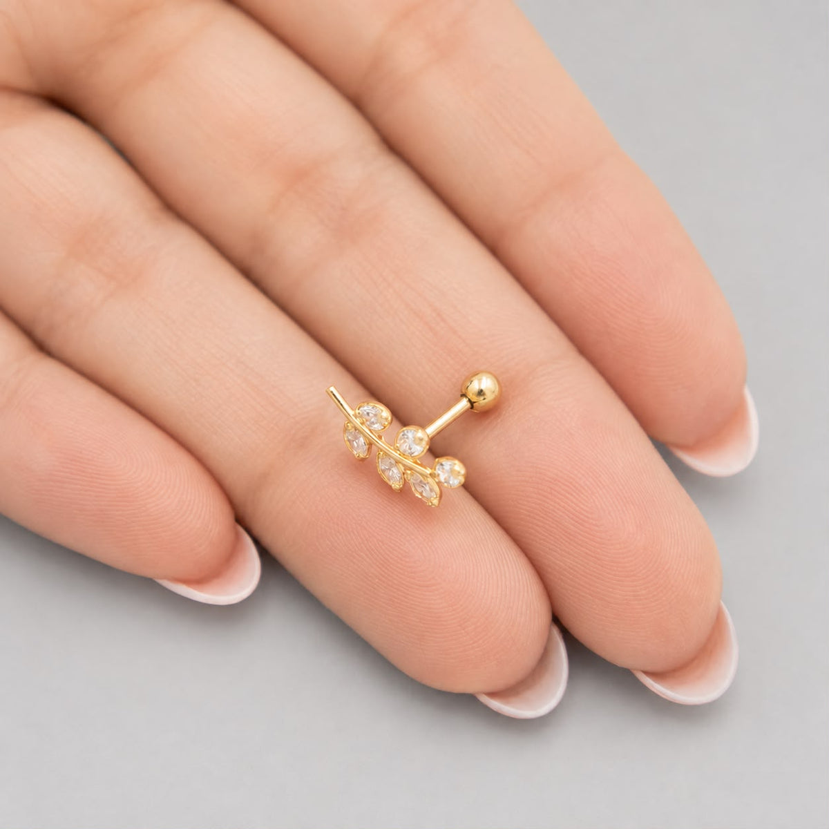 Piercing Espiga - Oro Amarillo 18k