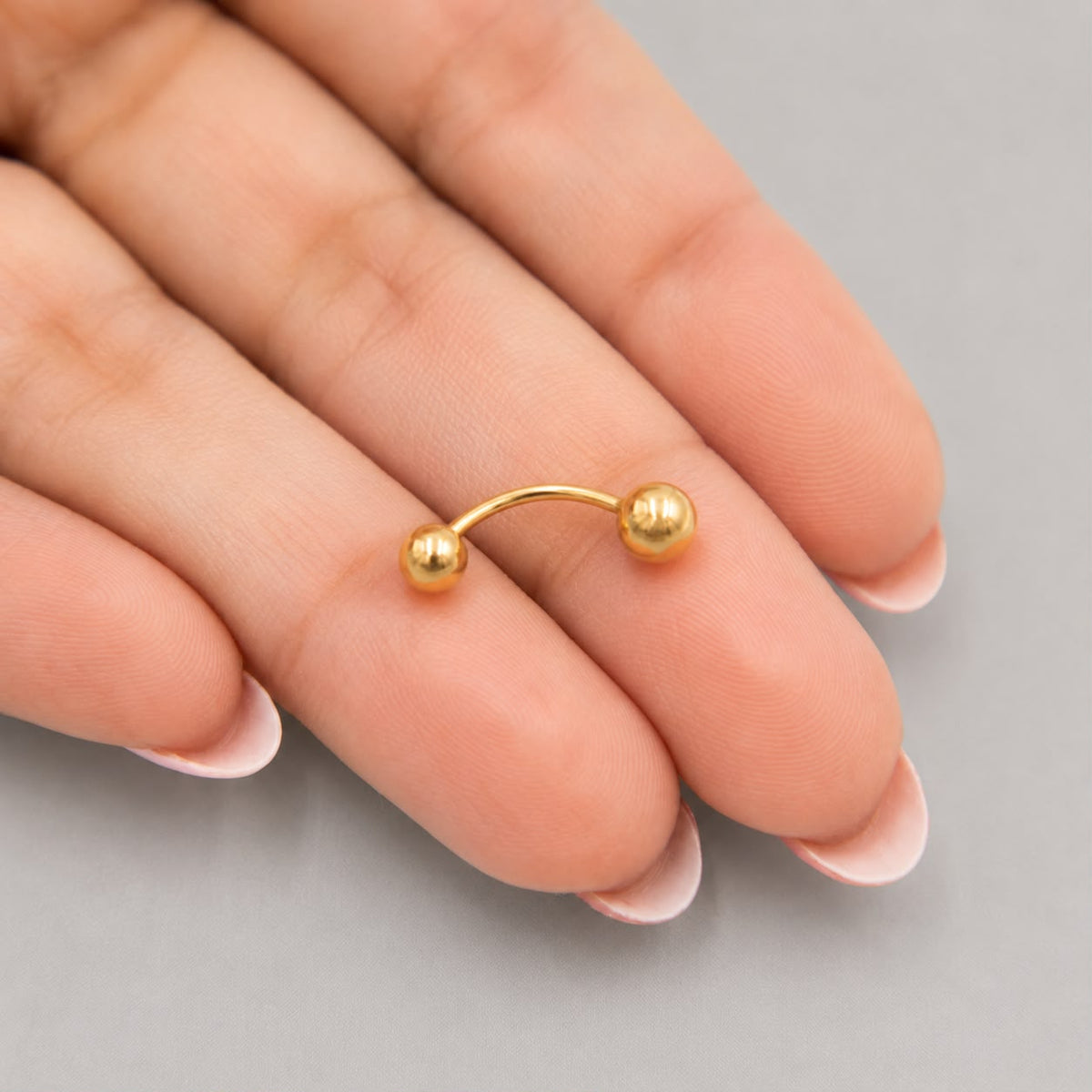 Piercing Ombligo Balin - Oro Amarillo 18k