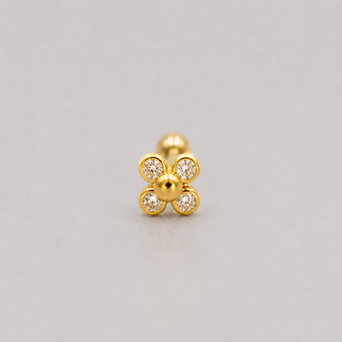 Piercing Flor Mini - Oro Amarillo 18k