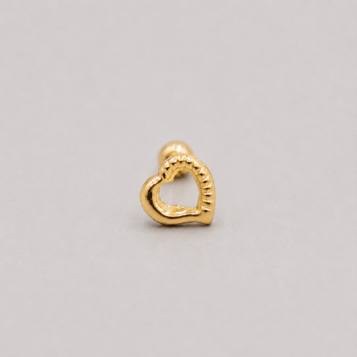 Piercing Corazón Silueta Pequeño- Oro Amarillo 18k