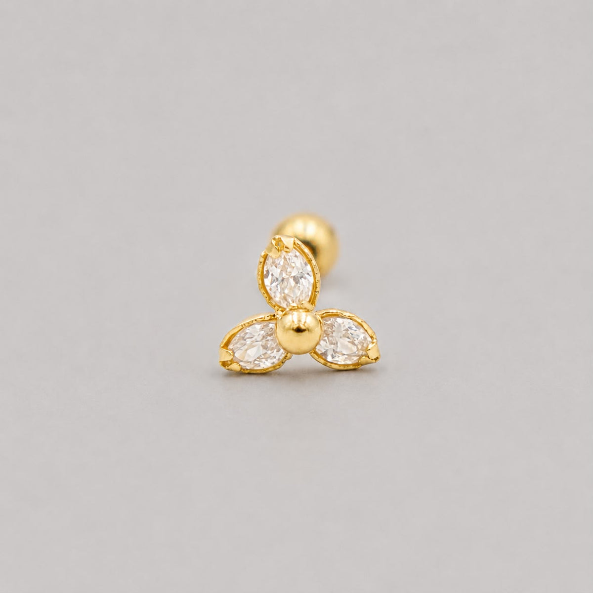Piercing Trébol Marquiz - Oro Amarillo 18k